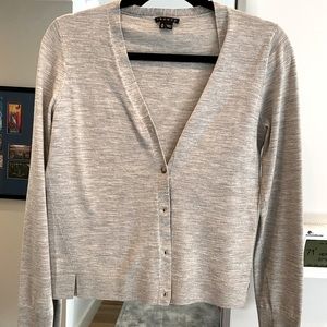 Theory Grey Cardigan. Size M